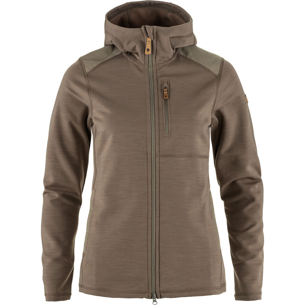 Fjallraven Women's Keb Fleece Hoodie Suede Brown