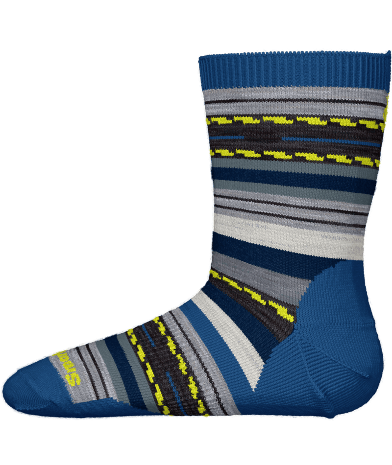 Smartwool Kids&#39; Hike Full Cushion Margarita Crew Socks J96 Laguna Blue