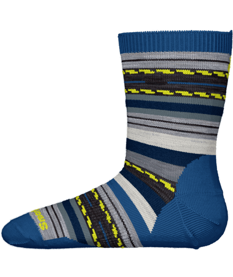 Smartwool Kids' Hike Full Cushion Margarita Crew Socks J96 Laguna Blue