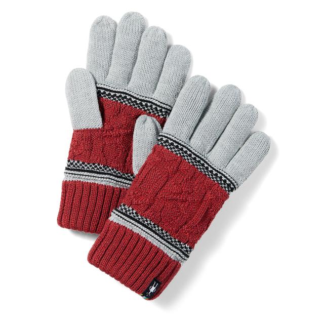 Smartwool Popcorn Cable Glove N69 Currant Heather