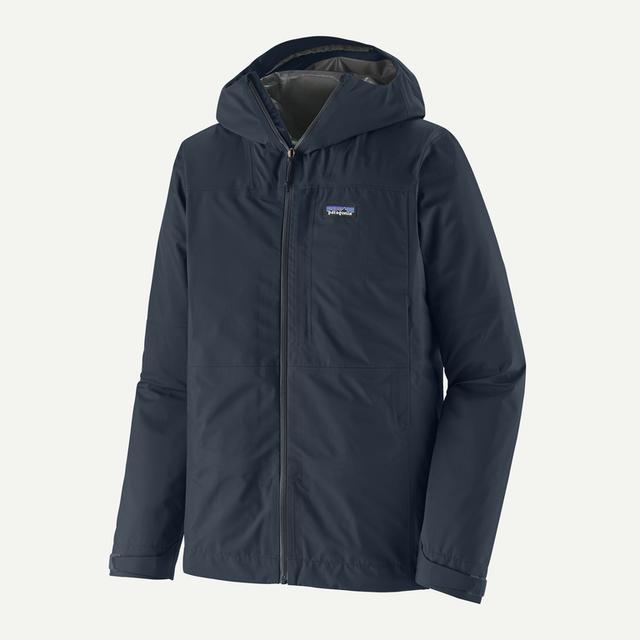 Patagonia Mens Boulder Fork Rain Jacket MDB Smolder Blue / S