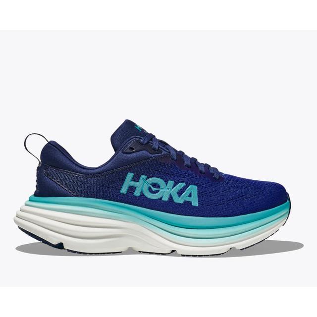 Hoka Womens Bondi 8 Bellwether Blue / Evening Sky