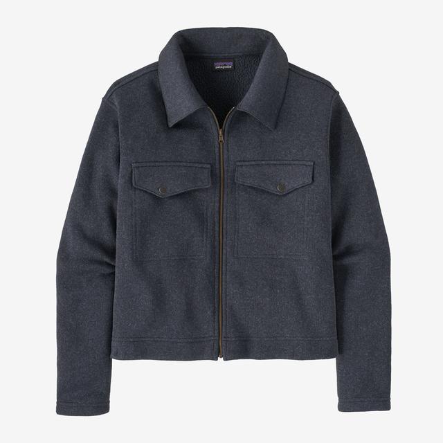 Patagonia W Better Sweater Zippered Chore Jkt PIBL Pitch Blue