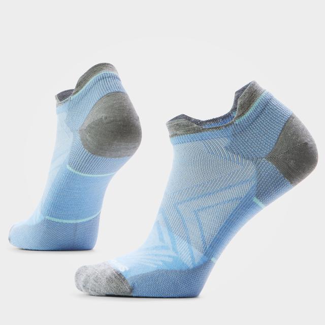 Smartwool Womens Run Zero Cushion Low Ankle Socks N75 Serene Blue