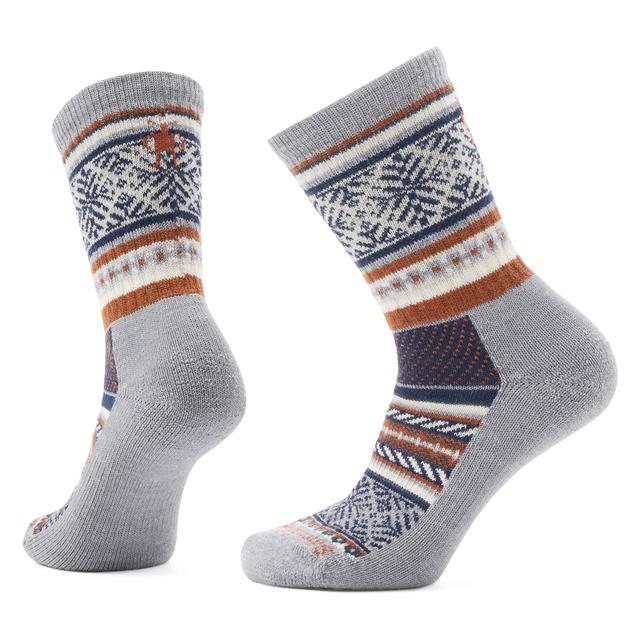 Smartwool Mens Everyday Fair Isle Sweater Crew Socks 039 ight Gray / L