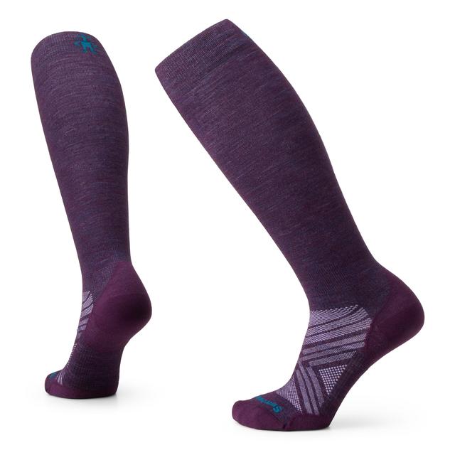 Smartwool Womens Ski Zero Cushion Over The Calf Socks L90 Purple Iris