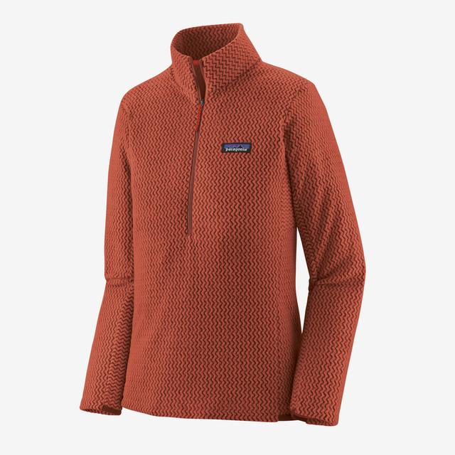 Patagonia Women&#39;s R1 Air Zip-Neck BURR Burnished Red