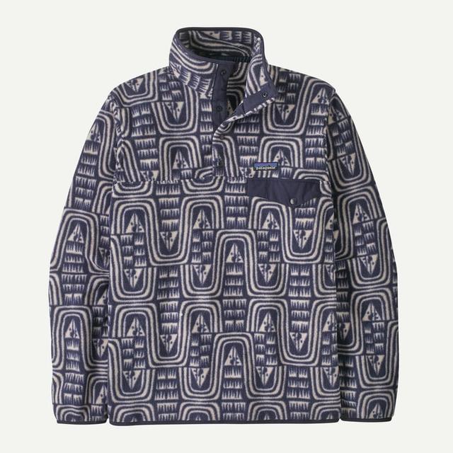 Patagonia Mens Lightweight Synchilla Snap-T Fleece Pullover Flow: Sunken Blue