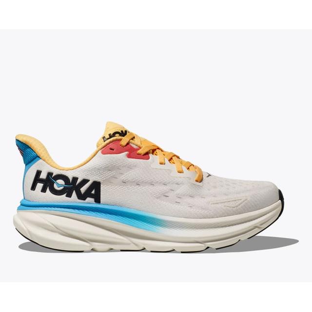 Hoka Womens Clifton 9 BSW Blanc De Blanc/Swim Day