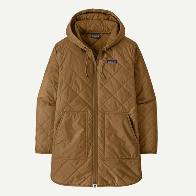 Patagonia Womens Diamond Quilted Parka DRBN Deer Brown