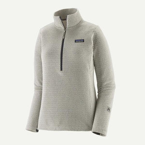 Patagonia Womens R1 Air Zip Neck BCW Birch White