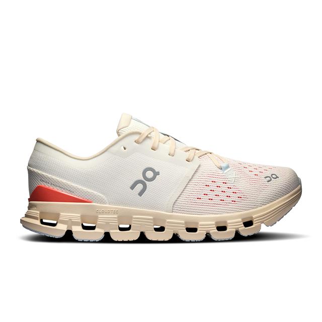 On Running Womens Cloud X 4 Ivory | Salmon