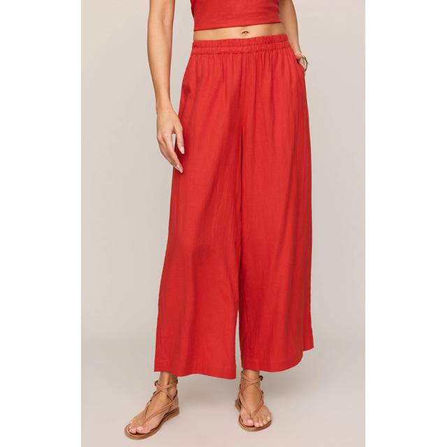 Z Supply W Scout Linen Pant CHP Chili Pepper