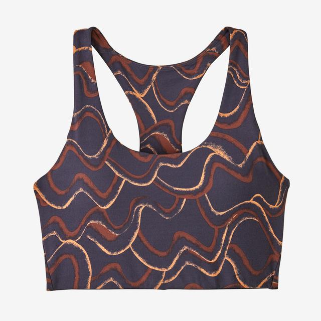 Patagonia W Maipo Mid Impact Bra CUS Currents: Smolder Blue / M