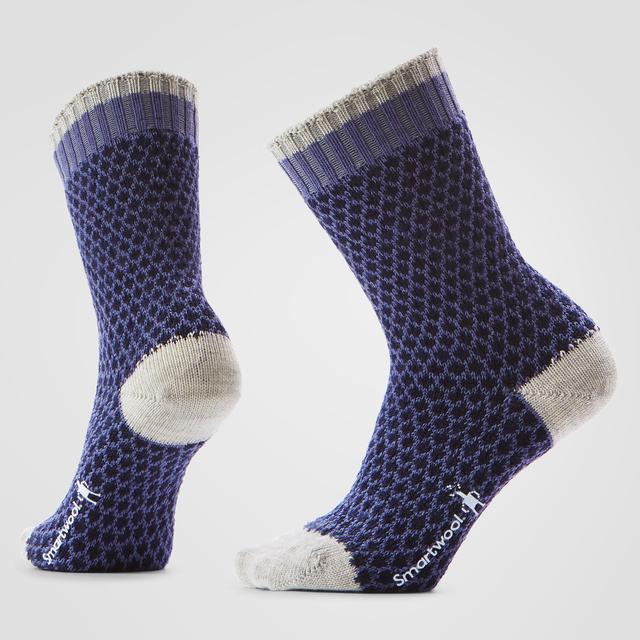 Smartwool Womens Everyday Popcorn Polka Dot Crew Socks P43 Nightfall Blue