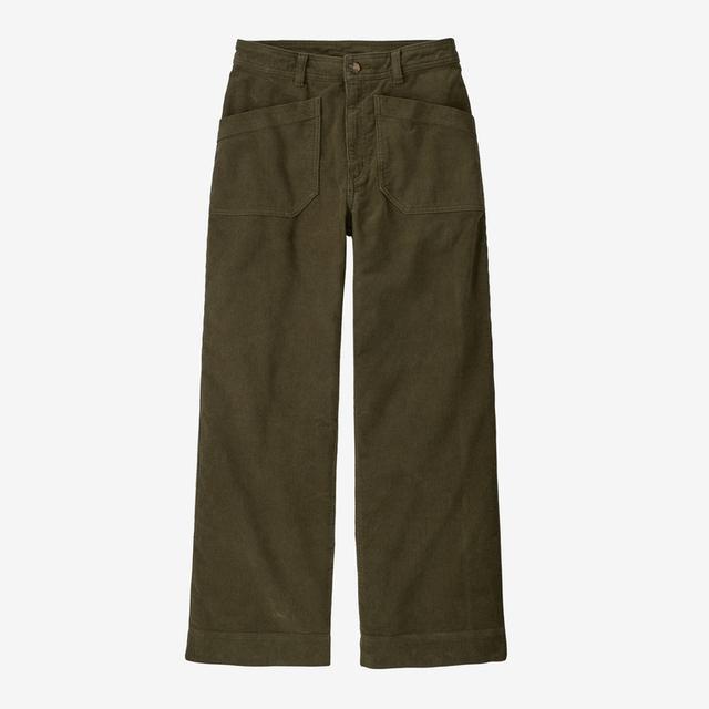 Patagonia W Wide Leg Cord Pants BSNG Basin Green