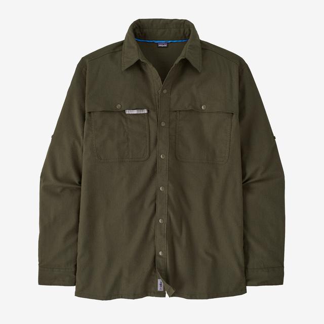 Patagonia M Early Rise Stretch Shirt PNGR Pine Needle Green