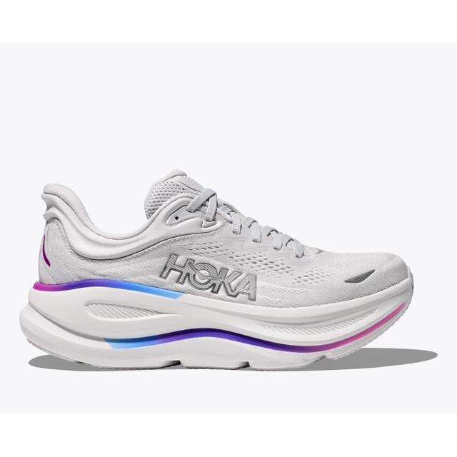 Hoka Womens Bondi 9 CYWH Cosmic Grey/White