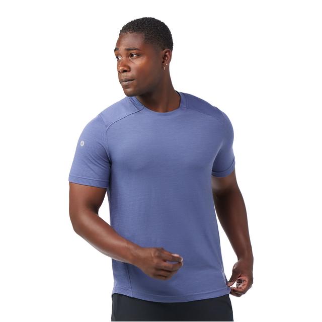 Smartwool Mens Active Mesh Short Sleeve P43 Nightfall Blue