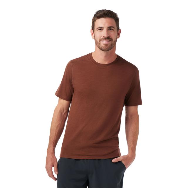 Smartwool Mens Merino Short Sleeve Tee N20 Sable Brown