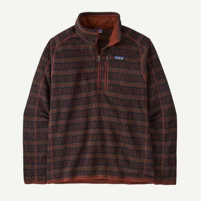 Patagonia Mens Better Sweater 1/4 Zip Woven Together: Dried Vanilla