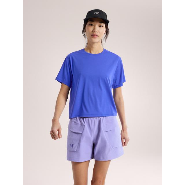 Arcteryx Womens Taema Crop T-shirt Electra Heather