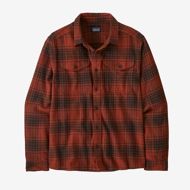 Patagonia M Fjord Flannel Shirt CARD Cascade: Burnished Red