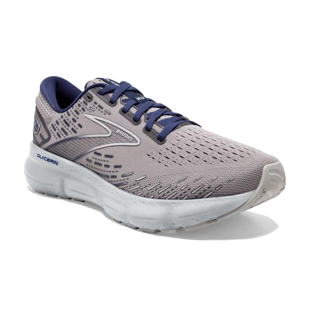Brooks Mens Glycerin 20 070 Alloy/Grey/Blue Depths