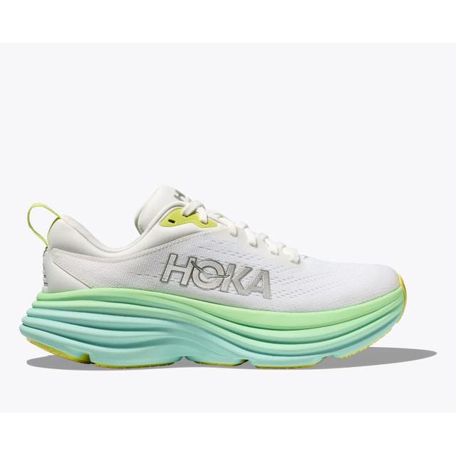 Hoka Womens Bondi 8 BLANC DE BLANC / SUNLIT OCEAN