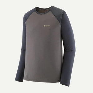 Patagonia Mens Capilene Midweight Crewneck HTNO Hut Tripper: Noble Grey