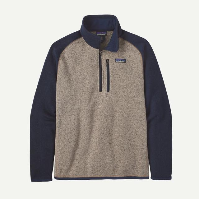 Patagonia Mens Better Sweater 1/4 Zip Oar Tan