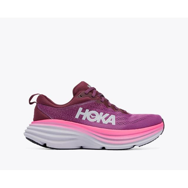 Hoka Womens Bondi 8 BGWN Beautyberry/Grape Wine