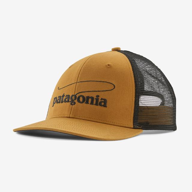 Patagonia Take a Stand Trucker Hat CRTB Casting Logo: Raptor Brown