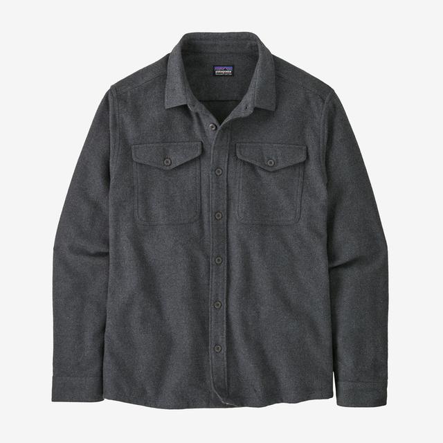 Patagonia M Fjord Flannel Shirt SRFY Sunrise Ridge: Forge Grey