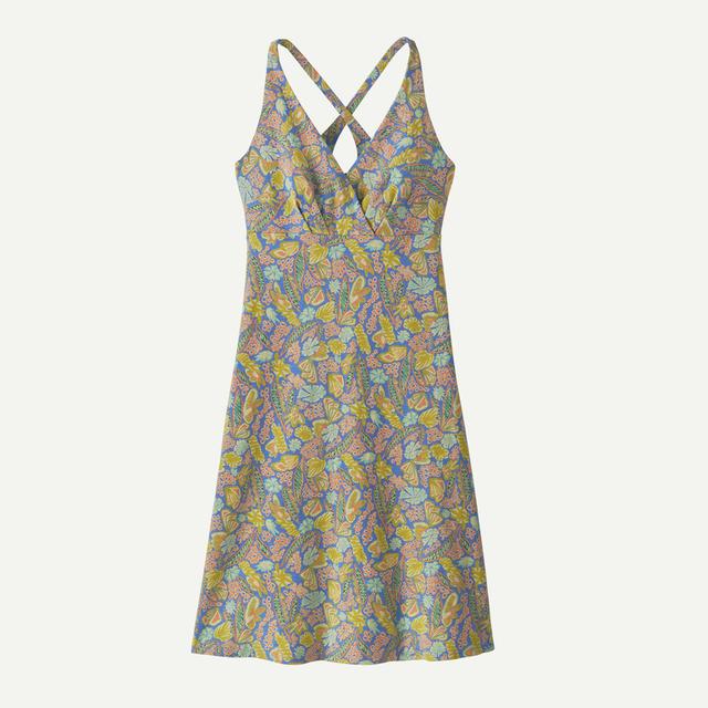 Patagonia Womens Amber Dawn Dress Flourish: Abundant Blue