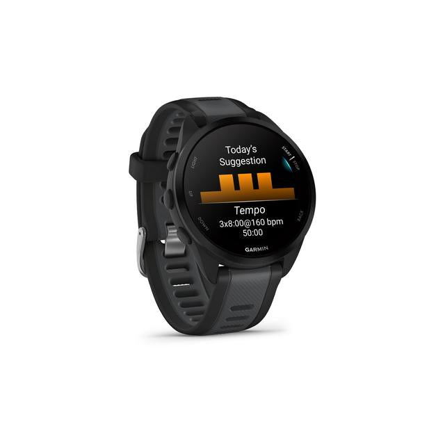 Garmin Forerunner 165, GPS, Black/Slate Grey, WW