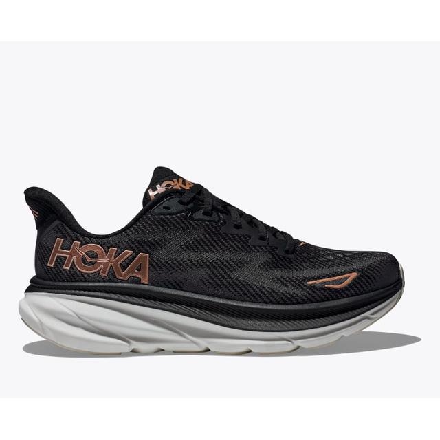 Hoka Womens Clifton 9 BRGL Black/Rose Gold
