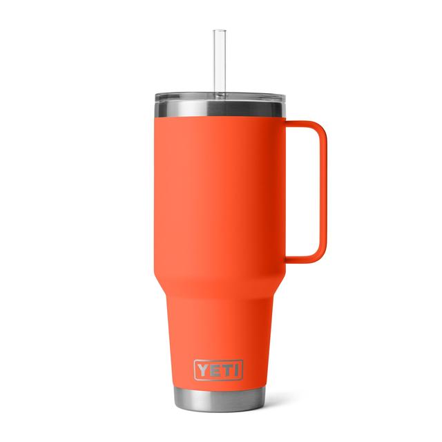 Yeti Rambler 42oz Straw Mug Papaya