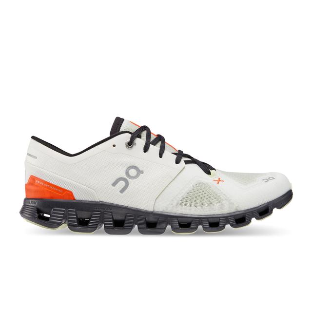 On Running Mens Cloud X 3 Ivory | Flame