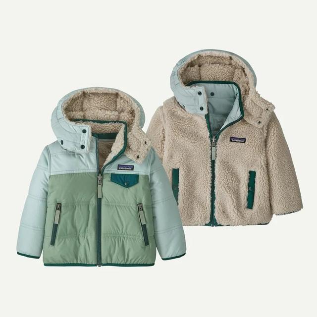 Patagonia Baby Reversible Tribbles Hoody ELGR Ellwood Green
