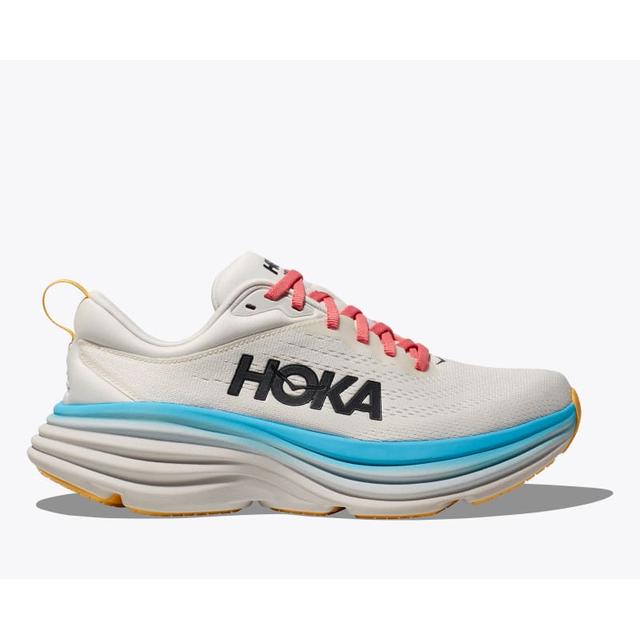 Hoka Womens Bondi 8 BSW Blanc De Blanc/Swim Day