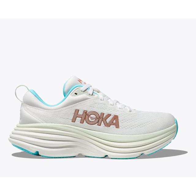 Hoka Womens Bondi 8 FTRS Frost/Rose Gold