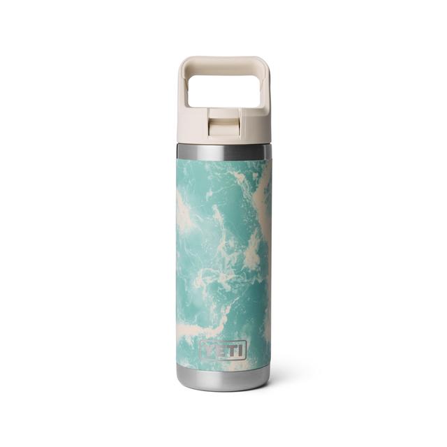 Yeti Rambler 18oz C Straw Bottle Seafoam Pattern