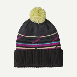 Patagonia Powder Town Beanie MGSM Mountain Minded Geo: Smolder Blue