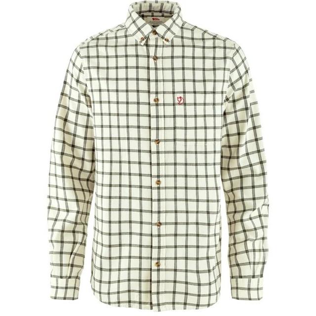 Fjallraven Mens Ovik Flannel Shirt 113-625 Chalk White-aurel Green / L