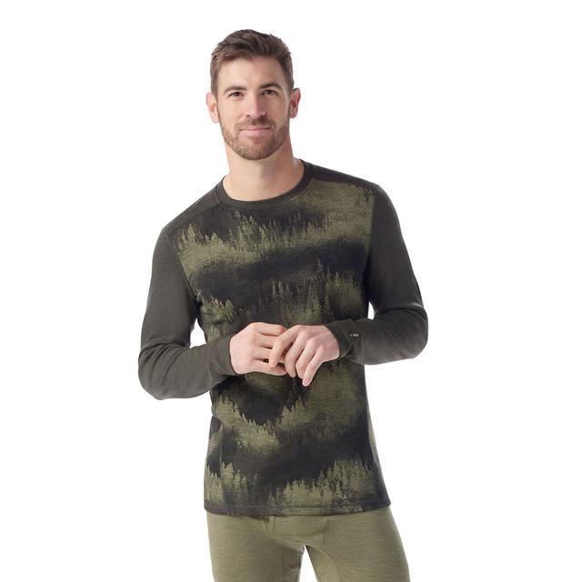 Smartwool Men&#39;s Classic Thermal Merino Base Layer Crew N93 North Woods Foggy Pines