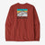 Patagonia Men's Long-Sleeved Line Logo Ridge Responsibili-Tee BURR Burnished Red