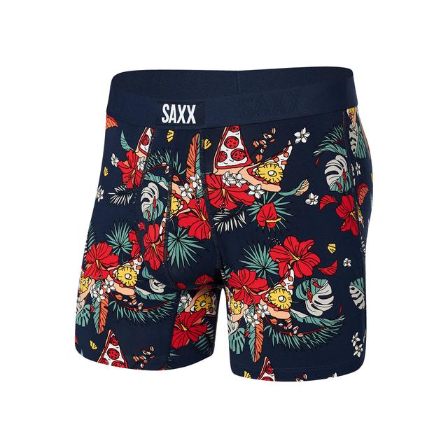 Saxx Underwear Co. Mens Ultra Boxer Brief HPN Hawaiian Pizza/Navy