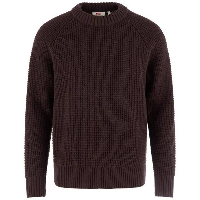 Fjallraven M Övik Waffle Knit 294 Black Oak