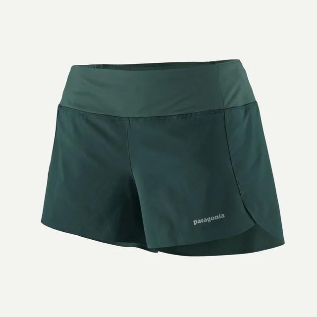 Patagonia Womens Strider Pro Shorts - 3 1/2 in. CAG Cascade Green / S
